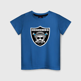 Детская футболка хлопок с принтом Heisenberg Raiders в Новосибирске, 100% хлопок | круглый вырез горловины, полуприлегающий силуэт, длина до линии бедер | Тематика изображения на принте: breaking bad | во все тяжкие | гайзенберг | сериал
