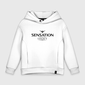 Детское худи Oversize хлопок с принтом Sensation The Legacy в Новосибирске, френч-терри — 70% хлопок, 30% полиэстер. Мягкий теплый начес внутри —100% хлопок | боковые карманы, эластичные манжеты и нижняя кромка, капюшон на магнитной кнопке | amsterdam | sensation | the legacy | сэнсэйшн