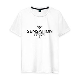 Мужская футболка хлопок с принтом Sensation The Legacy в Новосибирске, 100% хлопок | прямой крой, круглый вырез горловины, длина до линии бедер, слегка спущенное плечо. | amsterdam | sensation | the legacy | сэнсэйшн