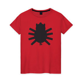 Женская футболка хлопок с принтом Spider-Pig в Новосибирске, 100% хлопок | прямой крой, круглый вырез горловины, длина до линии бедер, слегка спущенное плечо | spider pig the simpsons симпсоны свин паук го