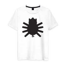 Мужская футболка хлопок с принтом Spider-Pig в Новосибирске, 100% хлопок | прямой крой, круглый вырез горловины, длина до линии бедер, слегка спущенное плечо. | spider pig the simpsons симпсоны свин паук го