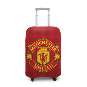 Чехол для чемодана 3D с принтом Manchester united в Новосибирске, 86% полиэфир, 14% спандекс | двустороннее нанесение принта, прорези для ручек и колес | manchester united | манчестер юнайтед | спорт | фк | футбол
