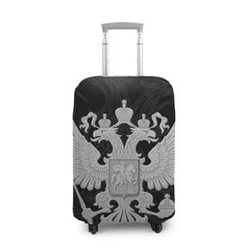 Чехол для чемодана 3D с принтом Герб России в Новосибирске, 86% полиэфир, 14% спандекс | двустороннее нанесение принта, прорези для ручек и колес | герб | патриот | россия | рф