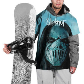 Накидка на куртку 3D с принтом Slipknot в Новосибирске, 100% полиэстер |  | deth | rock | slipknot | маска | мрак | рок | слипнот