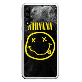Чехол для Honor 20 с принтом Nirvana в Новосибирске, Силикон | Область печати: задняя сторона чехла, без боковых панелей | cobain | curt | nirvana | rock | smile | кобейн | курт | рок | смайл
