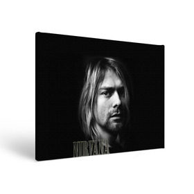 Холст прямоугольный с принтом Nirvana в Новосибирске, 100% ПВХ |  | Тематика изображения на принте: cobain | curt | nirvana | rock | кобейн | курт | рок