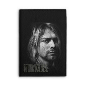 Обложка для автодокументов с принтом Nirvana в Новосибирске, натуральная кожа |  размер 19,9*13 см; внутри 4 больших “конверта” для документов и один маленький отдел — туда идеально встанут права | cobain | curt | nirvana | rock | кобейн | курт | рок