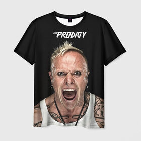 Мужская футболка 3D с принтом The Prodigy в Новосибирске, 100% полиэфир | прямой крой, круглый вырез горловины, длина до линии бедер | dnb | drum | rave | продиджи | рейв | рэйв