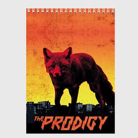 Скетчбук с принтом The Prodigy в Новосибирске, 100% бумага
 | 48 листов, плотность листов — 100 г/м2, плотность картонной обложки — 250 г/м2. Листы скреплены сверху удобной пружинной спиралью | Тематика изображения на принте: лиса