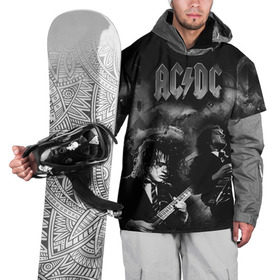 Накидка на куртку 3D с принтом AC/DC в Новосибирске, 100% полиэстер |  | ac dc | acdc | rock | рок | эйсидиси