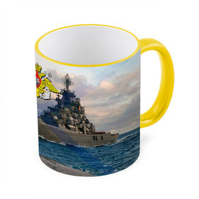 Кружка 3D с принтом ВМФ в Новосибирске, керамика | ёмкость 330 мл | вмф | корабль | морской флот | россия | рф | силовые структуры