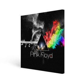 Холст квадратный с принтом Pink Floyd в Новосибирске, 100% ПВХ |  | pink floyd | rock | рок