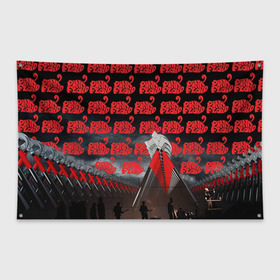 Флаг-баннер с принтом Pink Floyd в Новосибирске, 100% полиэстер | размер 67 х 109 см, плотность ткани — 95 г/м2; по краям флага есть четыре люверса для крепления | pink floyd | rock | рок
