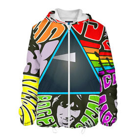 Мужская куртка 3D с принтом Pink Floyd в Новосибирске, ткань верха — 100% полиэстер, подклад — флис | прямой крой, подол и капюшон оформлены резинкой с фиксаторами, два кармана без застежек по бокам, один большой потайной карман на груди. Карман на груди застегивается на липучку | pink floyd | rock | рок