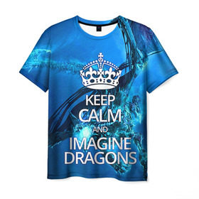 Мужская футболка 3D с принтом Imagine Dragons в Новосибирске, 100% полиэфир | прямой крой, круглый вырез горловины, длина до линии бедер | imagine dragons