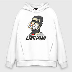 Мужское худи Oversize хлопок с принтом Gentleman в Новосибирске, френч-терри — 70% хлопок, 30% полиэстер. Мягкий теплый начес внутри —100% хлопок | боковые карманы, эластичные манжеты и нижняя кромка, капюшон на магнитной кнопке | Тематика изображения на принте: team fortress 2 | пиромант | скаут | тим фортресс | шпион