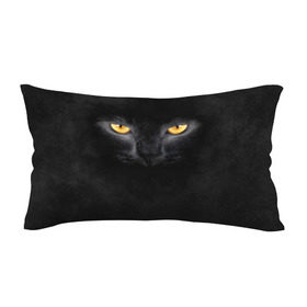 Подушка 3D антистресс с принтом Черная кошка в Новосибирске, наволочка — 100% полиэстер, наполнитель — вспененный полистирол | состоит из подушки и наволочки на молнии | глаза | киса | кот | котик | кошка | черная кошка