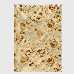 Скетчбук с принтом Лаваш в Новосибирске, 100% бумага
 | 48 листов, плотность листов — 100 г/м2, плотность картонной обложки — 250 г/м2. Листы скреплены сверху удобной пружинной спиралью | Тематика изображения на принте: еда | лаваш | прикол | прикольные | хлеб