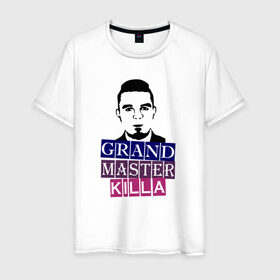 Мужская футболка хлопок с принтом Grand Master Killa в Новосибирске, 100% хлопок | прямой крой, круглый вырез горловины, длина до линии бедер, слегка спущенное плечо. | fest | grand | killa | master