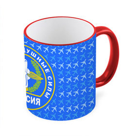 Кружка 3D с принтом ВВС РОССИИ в Новосибирске, керамика | ёмкость 330 мл | авиация | герб | летчику | небо