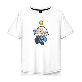 Мужская футболка хлопок Oversize с принтом Heavenly Jump в Новосибирске, 100% хлопок | свободный крой, круглый ворот, “спинка” длиннее передней части | 