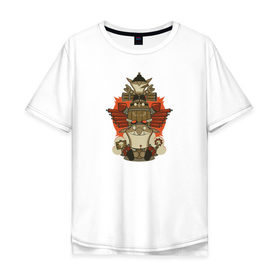 Мужская футболка хлопок Oversize с принтом Techies Totem в Новосибирске, 100% хлопок | свободный крой, круглый ворот, “спинка” длиннее передней части | bomb | dota2 | ti5 designtechies | totem