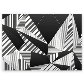 Поздравительная открытка с принтом Геометрия в Новосибирске, 100% бумага | плотность бумаги 280 г/м2, матовая, на обратной стороне линовка и место для марки
 | Тематика изображения на принте: геометрия | текстура | фигура