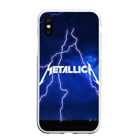 Чехол для iPhone XS Max матовый с принтом METALLICA в Новосибирске, Силикон | Область печати: задняя сторона чехла, без боковых панелей | metallica | rock | металлика | рок