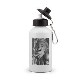 Бутылка спортивная с принтом Marilyn Monroe в Новосибирске, металл | емкость — 500 мл, в комплекте две пластиковые крышки и карабин для крепления | marilyn monroe | актриса | мэрилин монро | певица