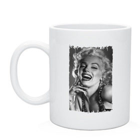 Кружка с принтом Marilyn Monroe в Новосибирске, керамика | объем — 330 мл, диаметр — 80 мм. Принт наносится на бока кружки, можно сделать два разных изображения | marilyn monroe | актриса | мэрилин монро | певица