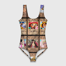Купальник-боди 3D с принтом One Piece в Новосибирске, 82% полиэстер, 18% эластан | Круглая горловина, круглый вырез на спине | anime | one piece | аниме | ван пис
