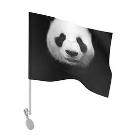 Флаг для автомобиля с принтом Панда в Новосибирске, 100% полиэстер | Размер: 30*21 см | панда