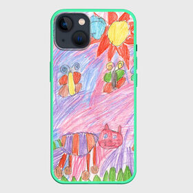 Чехол для iPhone 13 с принтом Детские рисунки в Новосибирске,  |  | dg | габбана | детский | дольче | карандаш | картина | мода | рисунок
