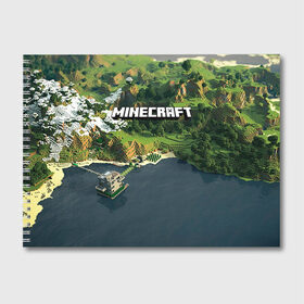 Альбом для рисования с принтом Minecraft в Новосибирске, 100% бумага
 | матовая бумага, плотность 200 мг. | крипер
