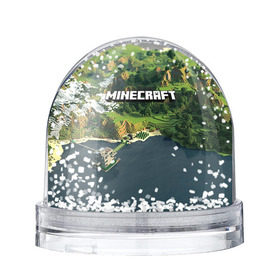 Снежный шар с принтом Minecraft в Новосибирске, Пластик | Изображение внутри шара печатается на глянцевой фотобумаге с двух сторон | крипер