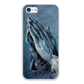 Чехол для iPhone 5/5S матовый с принтом Руки в Новосибирске, Силикон | Область печати: задняя сторона чехла, без боковых панелей | hipster | pray | style | руки | хипстер | хипстеры