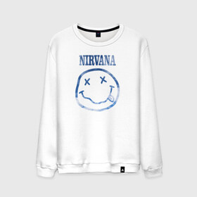 Мужской свитшот хлопок с принтом Nirvana sky в Новосибирске, 100% хлопок |  | cobain | kurt | nirvana | кобейн | курт | нирвана