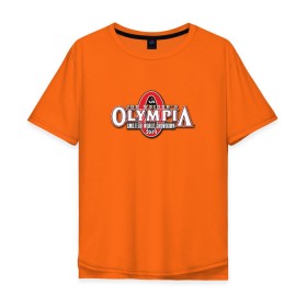 Мужская футболка хлопок Oversize с принтом Mr. Olympia в Новосибирске, 100% хлопок | свободный крой, круглый ворот, “спинка” длиннее передней части | heath | kai | mr | olimpia | olympia | мистер | олимпия