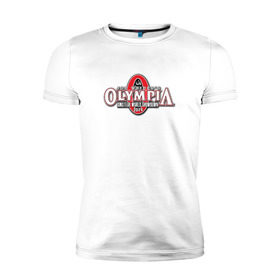Мужская футболка премиум с принтом Mr. Olympia в Новосибирске, 92% хлопок, 8% лайкра | приталенный силуэт, круглый вырез ворота, длина до линии бедра, короткий рукав | heath | kai | mr | olimpia | olympia | мистер | олимпия