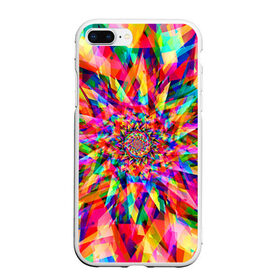 Чехол для iPhone 7Plus/8 Plus матовый с принтом Tie dye в Новосибирске, Силикон | Область печати: задняя сторона чехла, без боковых панелей | орнамент | узор