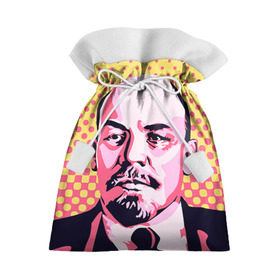 Подарочный 3D мешок с принтом Поп-арт. Ленин в Новосибирске, 100% полиэстер | Размер: 29*39 см | lenin | ильич | ленин | поп арт | ретро | ссср | товарищ