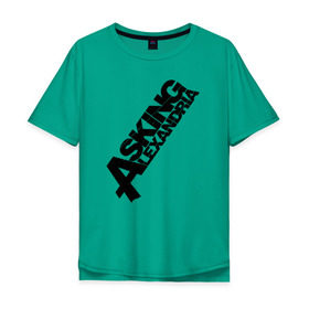 Мужская футболка хлопок Oversize с принтом Asking Alexandria Logo в Новосибирске, 100% хлопок | свободный крой, круглый ворот, “спинка” длиннее передней части | asking alexandria
