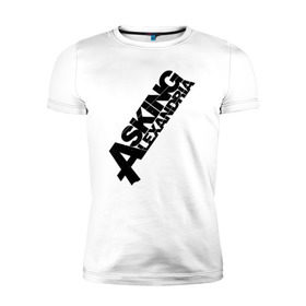 Мужская футболка премиум с принтом Asking Alexandria Logo в Новосибирске, 92% хлопок, 8% лайкра | приталенный силуэт, круглый вырез ворота, длина до линии бедра, короткий рукав | asking alexandria