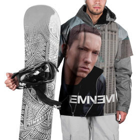 Накидка на куртку 3D с принтом Eminem в Новосибирске, 100% полиэстер |  | Тематика изображения на принте: eminem | music | rap | музыка | реп | эминем