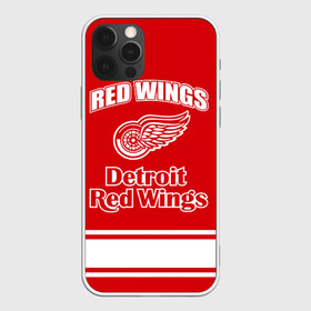 Чехол для iPhone 12 Pro с принтом Detroit red wings в Новосибирске, силикон | область печати: задняя сторона чехла, без боковых панелей | detroit red wings | nhl | спорт | хоккей