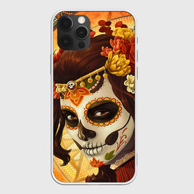 Чехол для iPhone 12 Pro Max с принтом Девушка Сахарный череп в Новосибирске, Силикон |  | Тематика изображения на принте: halloween | девушка | праздник | сахарный череп | тыква | хэллоуин | череп