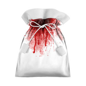 Подарочный 3D мешок с принтом Кровь в Новосибирске, 100% полиэстер | Размер: 29*39 см | halloween | без головы | кровь | праздник | тыква | хэллоуин