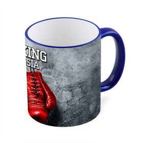 Кружка 3D с принтом Boxing в Новосибирске, керамика | ёмкость 330 мл | Тематика изображения на принте: boxing | boxing russia | бокс | боксер | перчатки