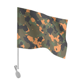 Флаг для автомобиля с принтом Камуфляж в Новосибирске, 100% полиэстер | Размер: 30*21 см | army | military | армейские | армия | камуфляж