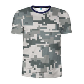 Мужская футболка 3D спортивная с принтом Камуфляж в Новосибирске, 100% полиэстер с улучшенными характеристиками | приталенный силуэт, круглая горловина, широкие плечи, сужается к линии бедра | army | military | армейские | армия | камуфляж | комуфляж